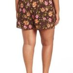 DR2 By Daniel Rainn Womens Culottes Shorts Brown Floral Pocket Drawstring S (b7) Photo 1