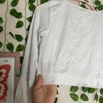 Lululemon Womens ribbed cropped long sleeve white/off white size 8 Photo 2