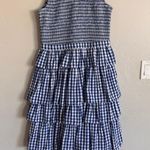 Rhode Nia Toulouse Gingham tiered ruffle dress size 14 Photo 4