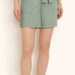 Ann Taylor Belted Cargo Shorts in Fresh Green Size 0 Photo 0