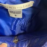 Peter Nygard Leather & Knit Blue Jacket Size Small Long Sleeves Photo 4