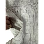 Abercrombie & Fitch Dress Women's Size M Beige Linen Blend Puff Sleeve Pockets Photo 3