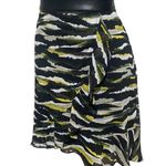 DKNY Animal Print Chiffon Faux Wrap Skirt by Size 12 New with Tags Photo 2
