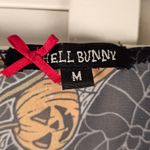Hell Bunny NWOT  Womens Harlow Halloween Sheer Blouse‎ Top Pumpkin Bat Ghost Med Photo 3