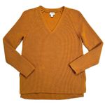 J.Crew High Low Hem Cotton V-Neck Cable Knit Tunic Sweater Photo 1