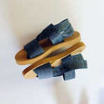 See By Chloe Women’s Tessie Denim Sandals Navy Photo 4