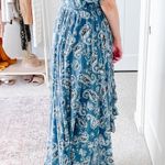 By Timo  Blue Paisley Midi Wrap Dress Photo 1