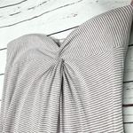 Rachel Zoe Mauve Pink & White Striped Twist Knot T-Shirt Top Size Medium Photo 2