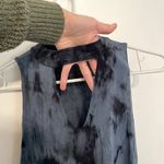 BRAEVE EVEREVER Tie Dye Swing Dress Blue Navy Sleeveless High Neck Cutout Mini Photo 7