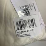 Bobi NWT Front Knot Crop Top MEDIUM Cream Long Sleeve Jersey Knit Casual Modern Photo 9