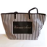 Victoria's Secret NWOT Signature Large Tote Bag 12x13x6 Cream Pink Black Photo 1