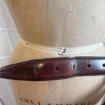 Brighton Vintage Y2K  Womens 34 Brown Leather Gold Buckle Equestrian Western Belt Photo 3