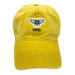 Bee Kind Yellow Gold Baseball Hat Strapback Embroidered Cap Photo 2