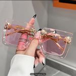 Luxury square sunglasses for women casual candy color anti Photo 8