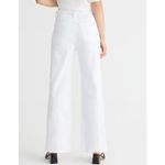 J.Crew  Slim Wide Leg Jeans Women's 31T Tall White Raw Hem Full Length NWT Photo 1