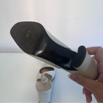 Etienne Aigner  Dreamer Bone Off White Leather Heels Size 9.5 Photo 5