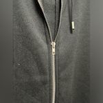 SheIn Woman’s Long Zip-Up Hoodie Black Grey Silver (714) Photo 2