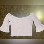 Honey Belle 3/4 Sleeve Smocked Blouse in Pale Pink Photo 1