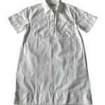 Madewell  Denim Popover Mini  Dress Size M In Pure     White Photo 0