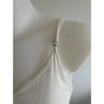 Entro Women's  White and‎ Blue Embroidered Floral Boutique Tank Top Size S Photo 2