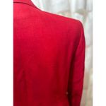 Harvé Benard Harve Benard Vintage Red Jacket Skirt Suit Set White Buttons Made In Italy Sz 12 Photo 13