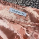 Chic Floral Satin Mini Skirt Photo 2