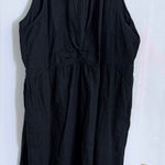 Ava & Viv  Elegant Black linen blend Halter Dress NWT Photo 0