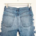 3x1 Higher Ground Distressed Ankle Shredded Boyfriend Jeans Punk Grunge Blue 25 Photo 6