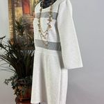 Arden B . Sheath Dress Womens White Crinkle Sheer Mesh Panel Evening Back Zip Photo 3