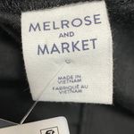 Melrose and Market Black Velour Long Sleeve Cutout Back Dress Women's Size Large L Photo 4