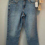 Urban Outfitters NWT BDG cropped cowboy jeans with raw hem Size 26/2 Photo 0