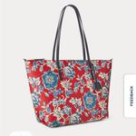 Ralph Lauren Floral Red Tote Bag Photo 1