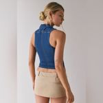 Urban Outfitters  Ledia Fitted Seamed Zip-Front Vest Top Photo 2