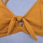 Yellow Tie Beach Sports Bra Bikini Bralette Swim Top S Small Photo 2