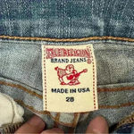 True Religion  Jeans Womens Size‎ 28 Straight Leg Distressed Low Rise Vintage Y2k Photo 11