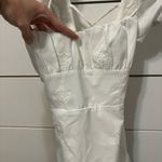 ZARA  White Eyelet Puff Sleeve Mini Dress Photo 5