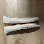 Sacha London Cream Sparkle Cut Out Flats Size 37 USA 6.5 Vintage Silver Photo 9