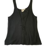White Crow Black Micro Ribbed Tank Top Photo 2
