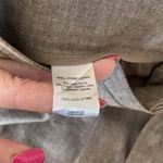 BCBG Maxazria Brown Linen Paperbag Pants Size 8 Wide Leg Academia Career Classic Photo 8