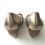 Seychelles Anthropologie Silver Metallic Peep Toe Wedge Heels Cutout Wom… Photo 3