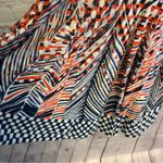 Nic+Zoe patriotic geo printed flared sweater dress size Small preppy chic Photo 4