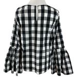 Anthropologie  Sunday in Brooklyn Buffalo Plaid Bell Sleeve Top Size Small Preppy Photo 1