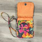Vera Bradley Jazzy Blooms Bright Small Multi Compartment Crossbody Bag Purse Photo 5