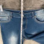 Seven7 Straight Leg Jeans Womens 16 Dark Wash Denim Heart Pocket Y2K Embroidered Photo 5