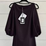 Chiara Boni Women’s 4 Boysenberry Lina Puff Sleeve Keyhole Blouse New NWT Photo 0