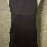 Sadie & Sage Black Faux Suede High Neck Sleeveless Dress Size S‎ Photo 0