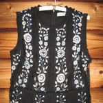 Mac Duggal  9135 Womens Black Sleeveless High Neck Embroidered Mini Dress Photo 7