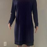 Michael Kors Elegant PURPLE/BLACK Patterned BODYCON FORMAL Dress LARGE NWT #116 Photo 0