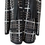 Vintage 80’s Bellino Paris knitted wool blend cardigan & pleated skirt set Gray Size 12 Photo 3