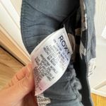 Roxy  Women's Floral Wide Leg Pants Charcoal Gray Size Medium Boho Chi Photo 8